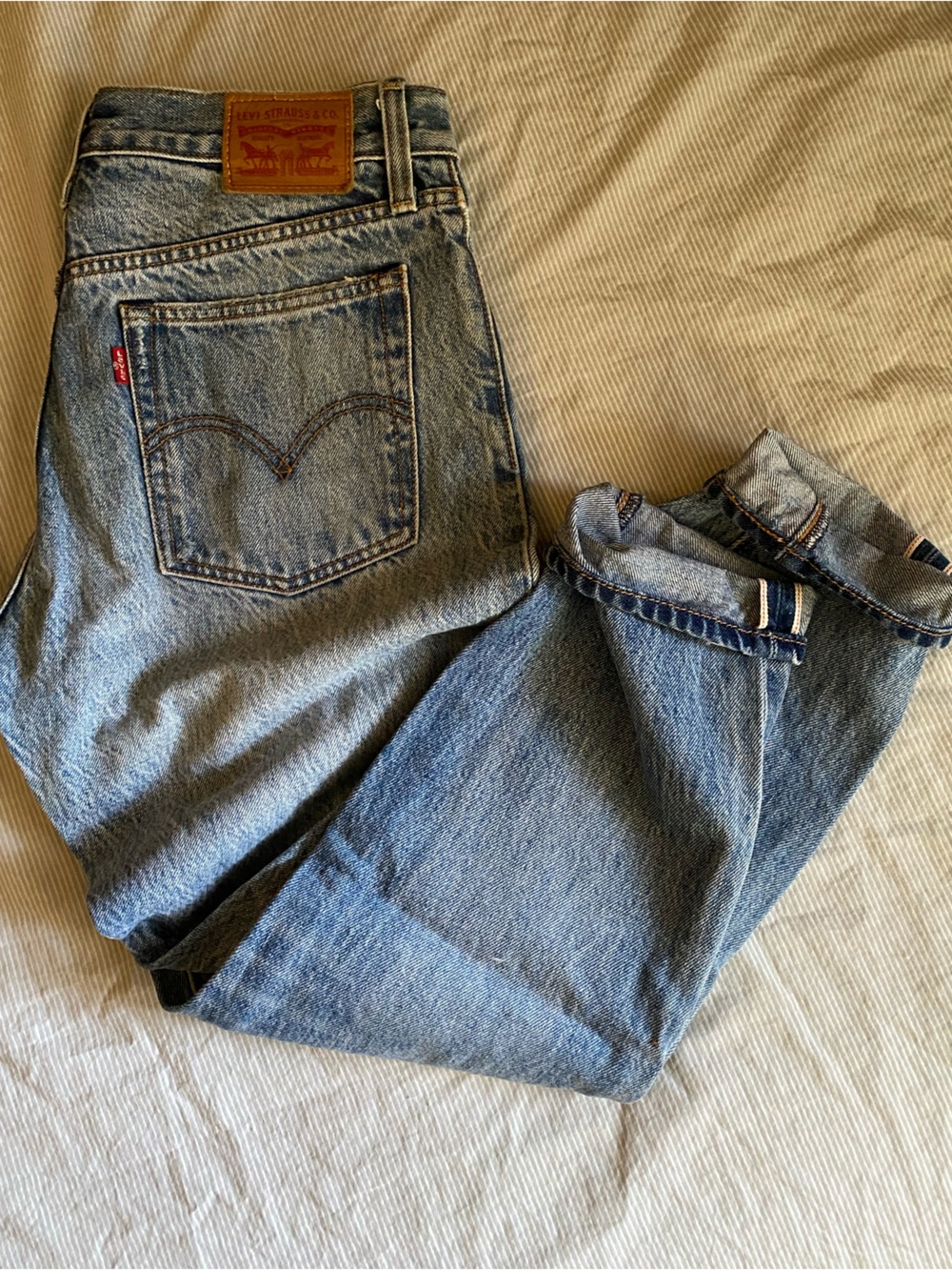 Levi's White Oak Cone Denim ankle jeans